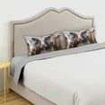 thumbnail image 5 of GZHJMY Satin Pillowcase for Hair and Skin, Funny Cows Cooling Pillow Case with Envelope Closure Soft Breathable Silk Satin Pillow Cover for Sleeping Standard Size 26x20 in Home Decor, 5 of 7