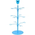 thumbnail image 4 of Wanchiy 3-Tier Metal Cocktail Wine Rack Tree Stand – Blue with Bow Accent, Holds 12 Glasses, for Home Bar,Drinks Tree Display, 4 of 7