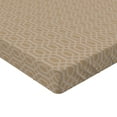 thumbnail image 4 of Ambesonne Art Deco Fitted Sheet, Grid Pattern Nostalgia Art, Full Size, Warm Taupe and Pale Tan, 4 of 5