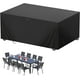 thumbnail image 1 of Funda para muebles de jardín, resistente al agua y al viento, 420D, resistente a los rayos UV, 180 x 120 x 74 cm, color negro, 1 of 5