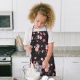 thumbnail image 4 of Pioneer Flower Floral Print Pattern Kids Aprons for Girls and Boys,Adjustable Neck Strap Toddler Aprons for Kids Cooking Baking, 4 of 7