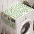 thumbnail image 1 of Leaves Washing Machine Organizer, Tropical Botany Elements Nature Awakening on Plain Backdrop, Anti-slip Fabric Top Cover for Washer and Dryer, Green Seafoam, by Ambesonne, 1 of 1