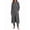 Dark-Grey, variant on Weekease 3 Piece Sets for Women Crew Neck Tank Pockets Drawstring Pant Long Sleeve Cardigan Fall Pajamas Comfy Loungewear