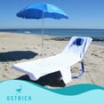 thumbnail image 3 of Ostrich Chaise Lounge Folding Portable Sunbathing Poolside Beach Chair (2 Pack), 3 of 12