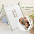 thumbnail image 5 of Comfy Cubs Kids Play Tent - Indoor Kids Tent - 100% Cotton Canvas, - Safe & Portable (Sage), 5 of 7