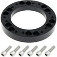 thumbnail image 2 of 0.5" Steering Wheel Hub Adapter Conversion Spacer, Black Aluminium Alloy 12mm Steering Wheel Hub PCD Adapter Spacer for Momo for Nardi for OMP for Sparco, 2 of 5