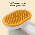 thumbnail image 5 of Pet Grooming Brush for Dogs & Cats Self-Cleaning Slicker Brush with Bristles Gentle Massage & Deshedding Tool for Short/Long Hair Includes Hair Release Button 7.09" x 3.94", 5 of 6