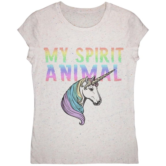 My Spirit Animal Unicorn Youth Girls T Shirt Birthday Cake YMD