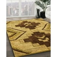 thumbnail image 2 of Ahgly Company Indoor Rectangle Abstract Orange Oriental Area Rugs, 8' x 10', 2 of 6