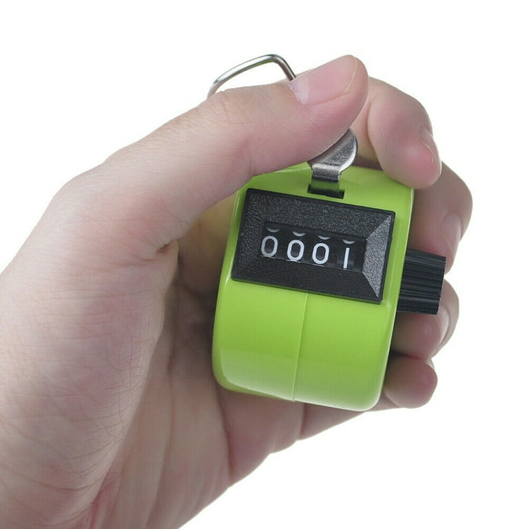 GMMGLT Hand Tally Counter 4 Digit Mechanical Palm Click Counter Count Clicker Assorted Color Hand Held Counter Clicker for Sport/Stadium/Coach and Other
