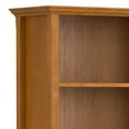 thumbnail image 4 of Amherst 30 inch Wide Solid Wood Transitional 5 Shelf Bookcase in Light Golden Brown, 4 of 12