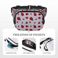 thumbnail image 4 of Balery Ladybug Mochila Cinturón para Mujeres y Hombres, Bolsa de Cintura Impermeable de Doble Capa con Correa, 4 of 8
