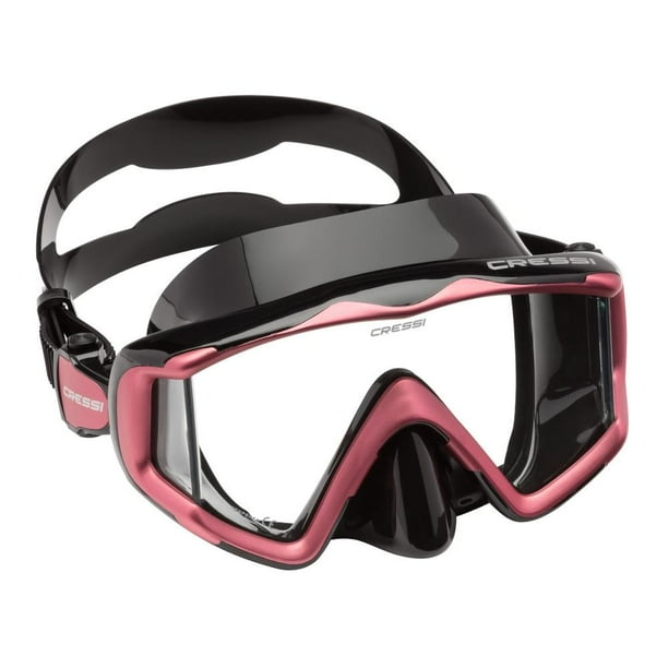 Visor Cressi Máscara Adulto Liberty Triside Spe Negro/Rosa