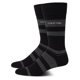 thumbnail image 1 of Calcetines de vestir para hombre Calvin Klein, paquete de 2, negros con rayas, 1 of 6