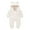 White, variant on Toddler Baby Boys Girls Color Plush Cute Bear Ears Winter Thick Jumpsuit Romper