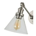 thumbnail image 6 of JONATHAN Y Cowie 8" Iron/Glass Adjustable LED Wall Sconce, Nickel, 6 of 8
