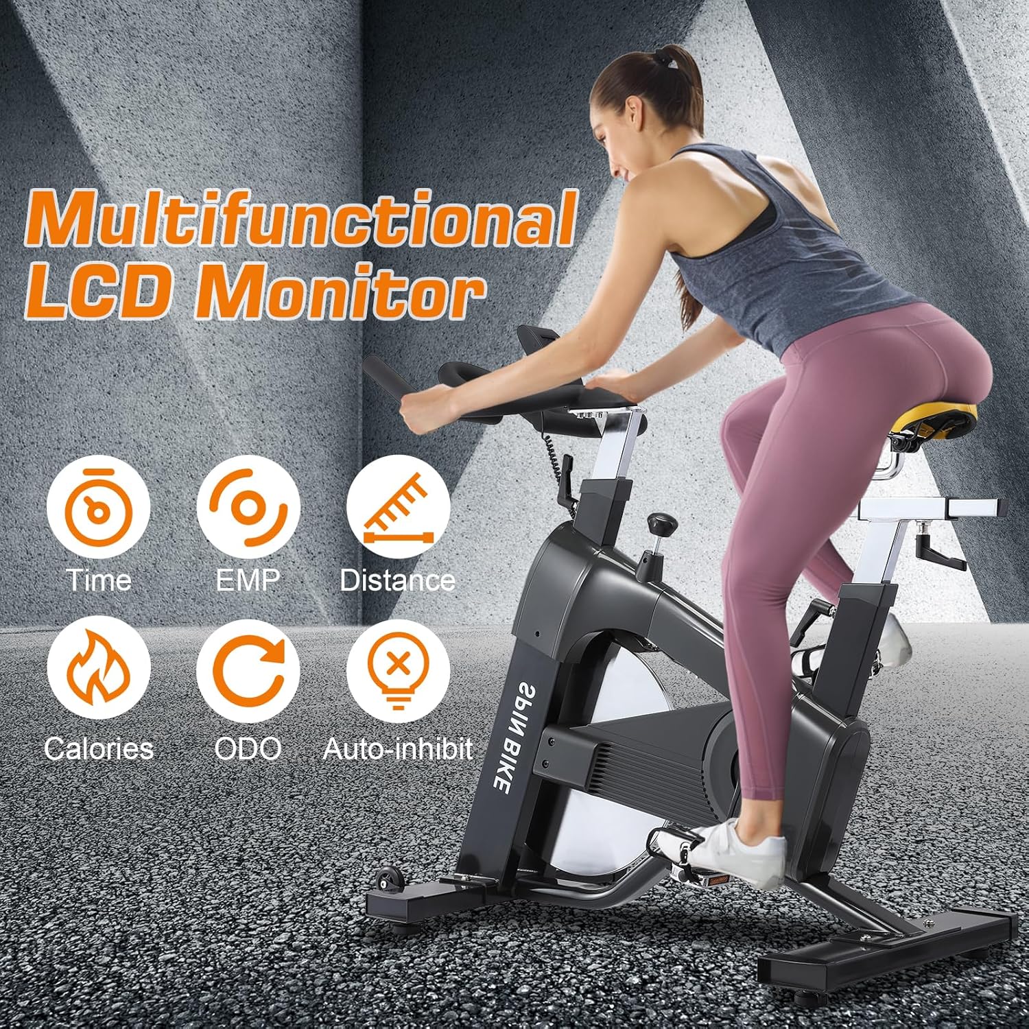 Exercise Bike for home, Indoor Cycling Bike Stationary, Quiet Magnetic Workout Bike with Comfortable Seat Cushion, 330LB Capacity, Digital Display for Home Gym
