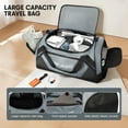 thumbnail image 2 of 22" Travel Duffle Bag with Shoe Compartment, Carry-on Overnight Bag for Gym Sport Travel,Grey - LX238, 2 of 7