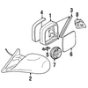 Genuine OE BMW Mirror - 51-16-8-144-406