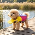 thumbnail image 6 of Dog Life Jacket High Flotation Puppy Safety Vest for Swimming Boating, Dog Swim Vest Reflective Water Vest Pet Life Preserver with Rescue Handle, 6 of 9