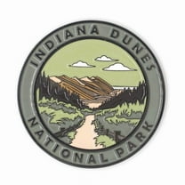 Indiana Dunes National Park Collectible Magnet - Enamel Finish, 52mm