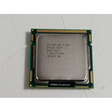 Used Intel Core i3-550 3.2GHz 2.5 GT/s LGA 1156/Socket H Desktop CPU SLBUD