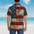 thumbnail image 4 of Balery American Flag1 Camisas hawaianas de manga corta para hombre, camisas playeras de corte holgado, camisas de vacaciones con botones,XX-Large, 4 of 7
