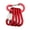 Red, variant on 5Pcs D-Shape Spring Clip Carabiner Hook Aluminum Alloy Spring Carabiner Clip for Camping Hiking Fishing Backpacking