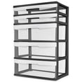 thumbnail image 1 of Sterilite 5 Drawer Black Wide Cart, 1 of 6