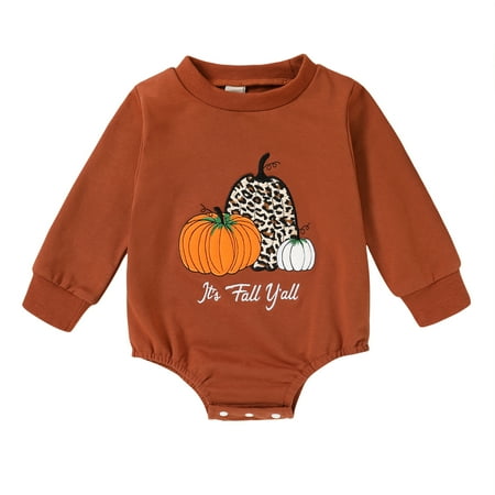

Younger Tree Toddler Baby Boy Girl Halloween Pumpkin Costumes Long Sleeve Sweatshirt Clothes