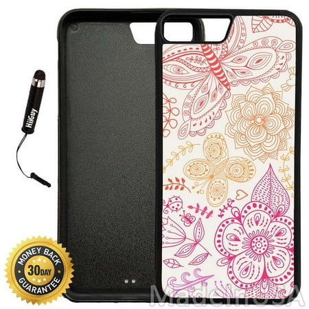 A887 Cover (Custom iPhone 8 PLUS Case (A887) Edge-to-Edge Rubber Black Cover with Shock and Scratch Protection | Lightweight, Ultra-Slim | Includes Stylus Pen by)