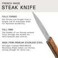 thumbnail image 3 of Made In Cookware - Steak Knives - Set of 4 - Made in France - Full Tang with Olive Wood Handle - Wooden Storage Box, 3 of 6