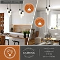 thumbnail image 3 of Thalia 3L Matte Black Contemporary Pendant Light White Pill Glass, 3 of 11