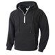 thumbnail image 4 of pstuiky manga larga para hombre, Sudadera con capucha de terciopelo para hombre, con cremallera de un cuarto de pie, manga larga, color liso, informal, para hombre Tops casuales para hombres l, 4 of 8