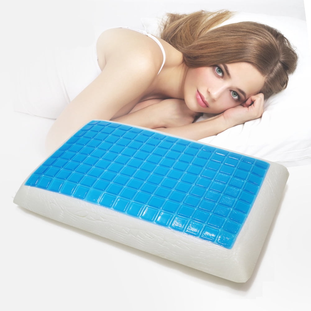 Hidetex Gel Pillow Memory Foam Pillow with Cooling Gel- Comfortable Support Bed Pillow Aligns Spine- Neck Pain & Headache Relief(23.6"x15.8")