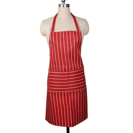 

Kitchen Apron Women Men Useful Cooking Chef Adjustable Apron Cloth With 2 Pocket