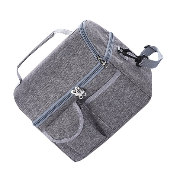KONTONTY Cooler Bag Grey General Users 1Pcs 9.63X8.65X6.29in