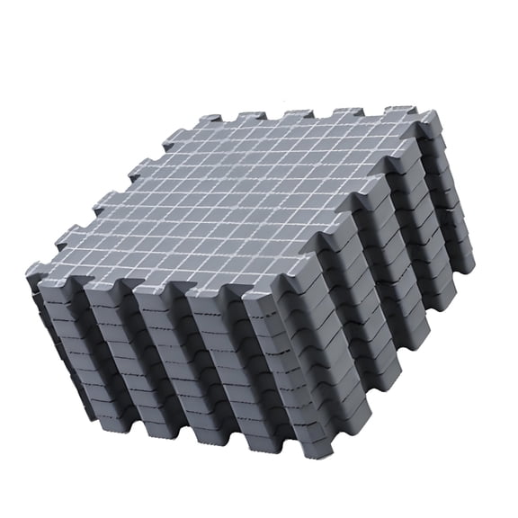 9Pcs Gridded Knit Blocking Mat 12x12Inch Foam Knitting Blocking Board With Marking For Crochet Yarns Crafting Project