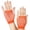 Orange, variant on Mesh Short Gloves Party Punk Half Finger Mesh Stretch Color Diamond Gloves
