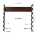 thumbnail image 2 of 6 Sticks Pool Cue Rack Wall Mounted Horizontal Storage Billiard Cue Holder for Play Room, 2 of 12