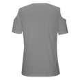 thumbnail image 6 of T Shirt Kids Girls 5-6 Years Grey Short Sleeve T-Shirts Back To School Shirt Graphic Printed Top School Clothes, 6 of 6