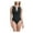 Black, variant on Women's One-Piece Swim Bathing Suit Swimsuit Stretch Swimwear New