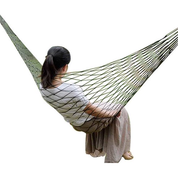 Outdoor Nylon Mesh Rope Hammock Hanging Bed
