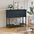 thumbnail image 3 of HLR 42" Farmhouse Modern Console Table, Entryway Table with Storage Shelf for Living Room, Navy Blue, 3 of 10