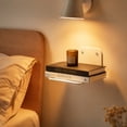 thumbnail image 4 of Invisible Floating Bookshelf, Black Stainless Steel Hidden Wall Mounted Storage Shelf, 1 Pack Hanger Decoration, for Organizing Books Small Decor Items Photos in Bedroom Living Room Dorm Home Office, 4 of 8