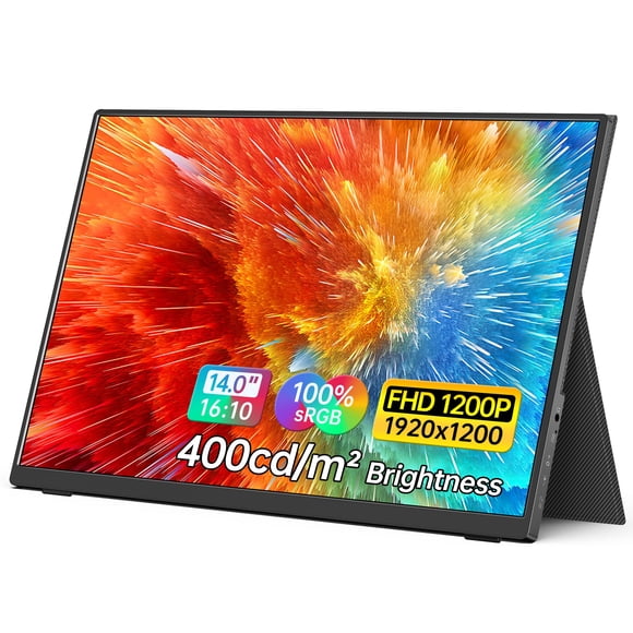 Monitor portátil MNN 14 pulgadas FHD 1920x1200 USB-C HDMI IPS