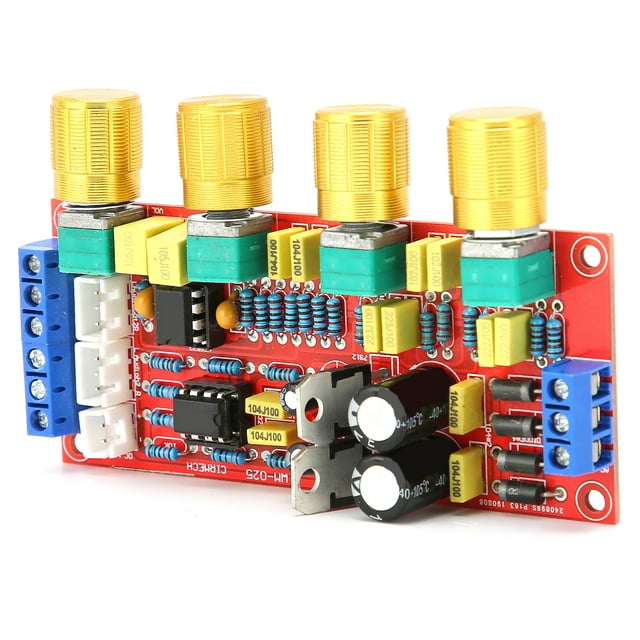 Módulo de Amplificador de Audio, Control de Tono de Volumen Hifi Preamplificador de Preamplificador CA Durable AC 12V para bricolaje