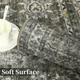 thumbnail image 3 of Vintage Oriental Floral Runner Rug, Tribal Style, Beige, Non-Slip, Low Pile, Washable, Indoor Use, Dining Room, 3 of 9