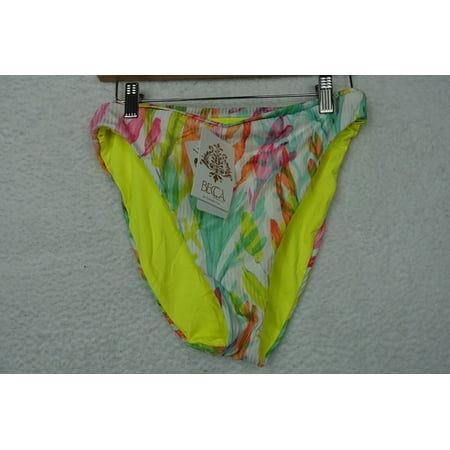 Becca by Rebecca Virtue Women s Danielle Banded High Waist Bikini Bottom Multi