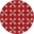 thumbnail image 1 of Ahgly Company Indoor Round Patterned Valentine Red Area Rugs, 7' Round, 1 of 6